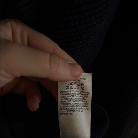 Lucky Brand 100% Cotton Blue Striped Sweater Hoodie - Picture 6 of 7